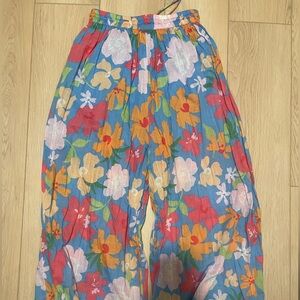 Floral Wide-Leg Pants